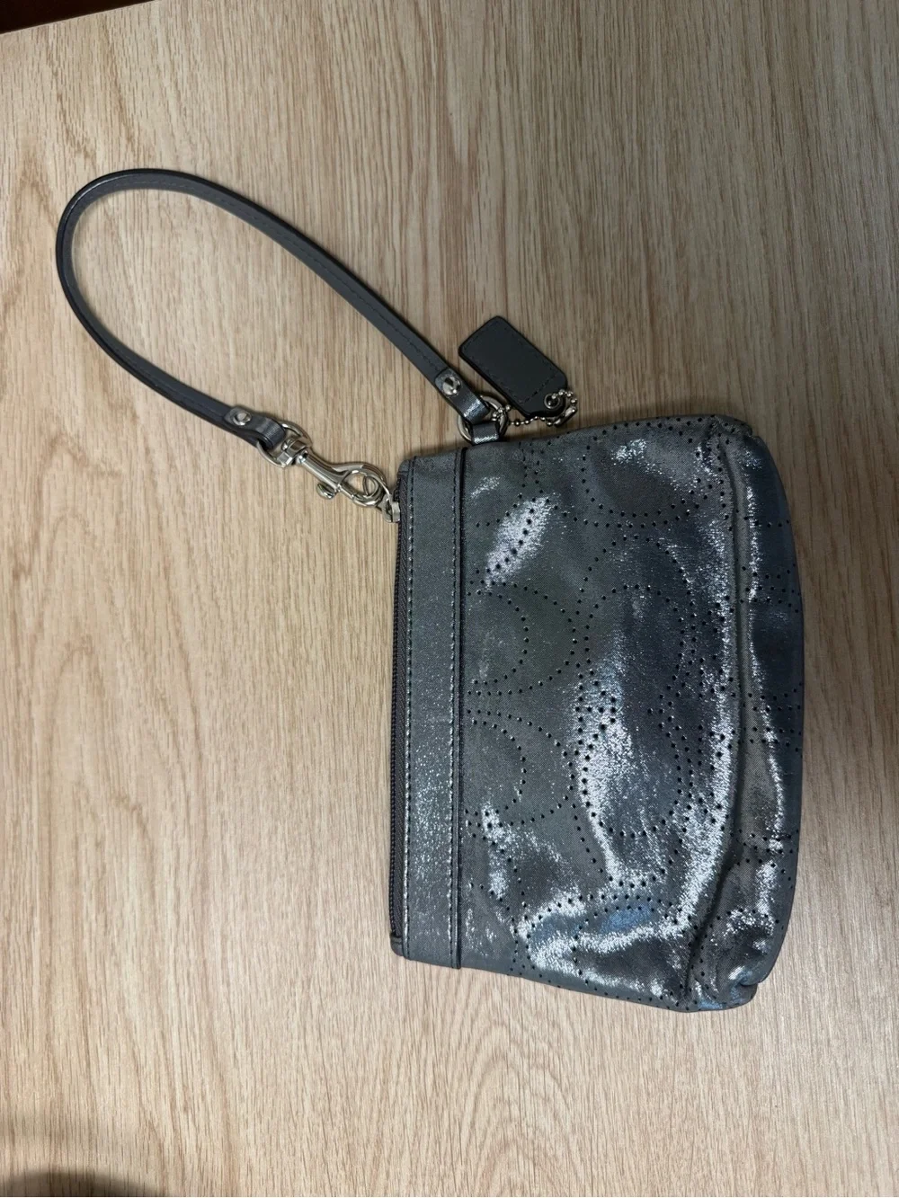 Coach wristlet shimmering